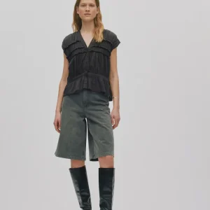 Adelin - Grey denim shorts I Washed grey